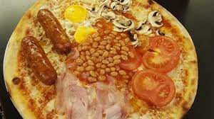 pizza desayuno inglés