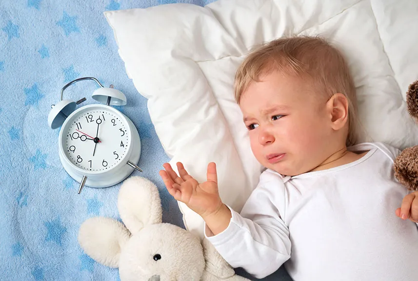 bebé no puede dormir