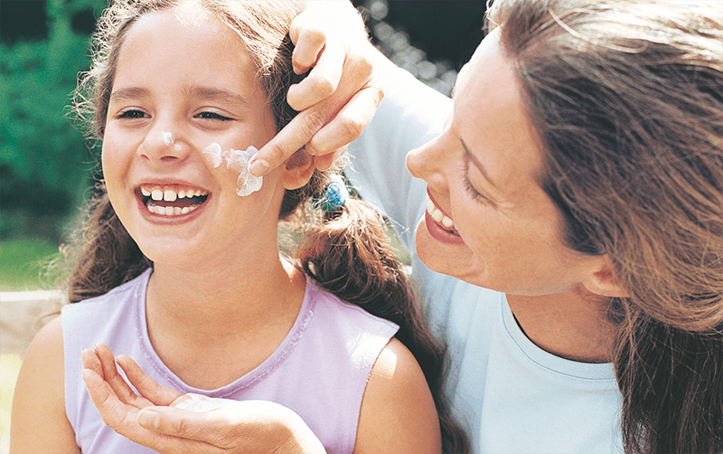 cuidado de la piel de niños