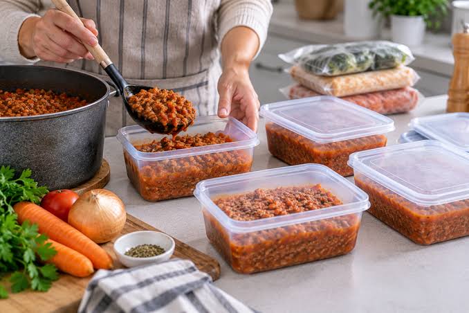 almacenamiento de comida